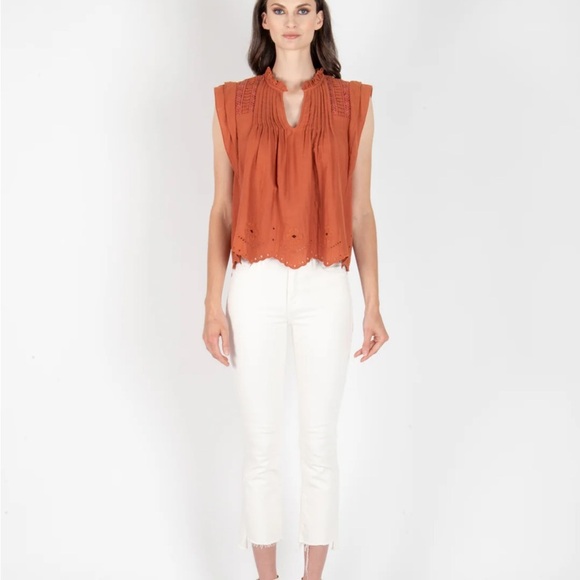 NWT secret mission Tessa top in Rust M - Picture 4 of 10